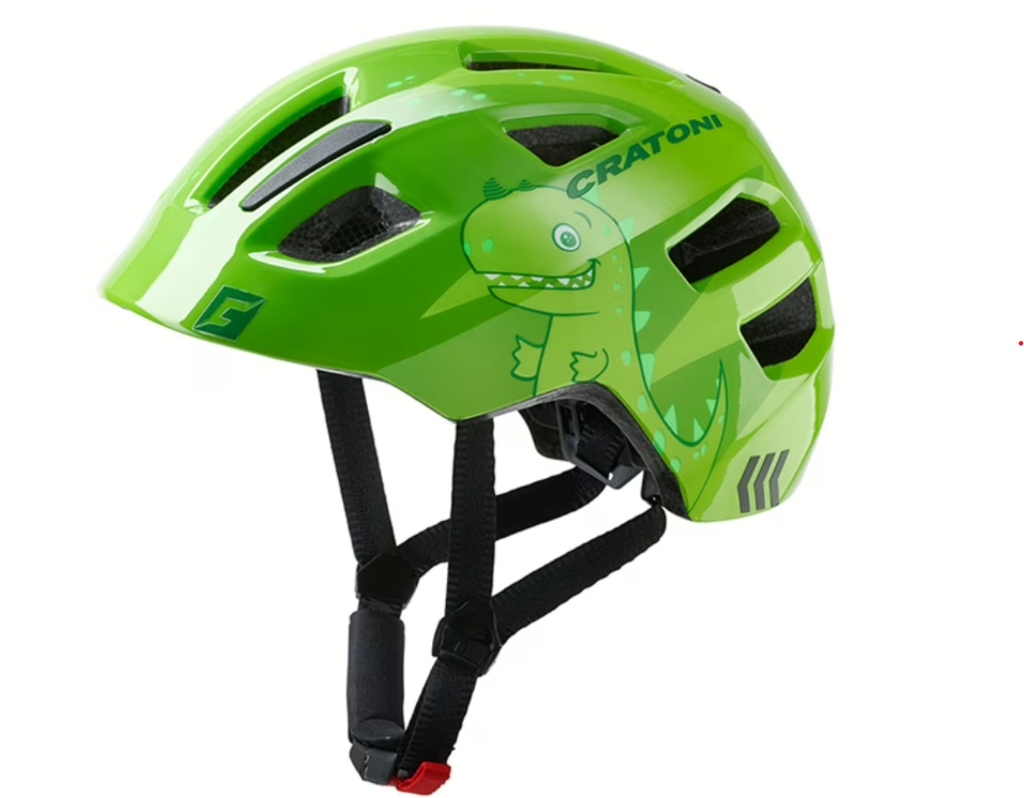 Dětská helma CRATONI Maxster Dino Green Glossy