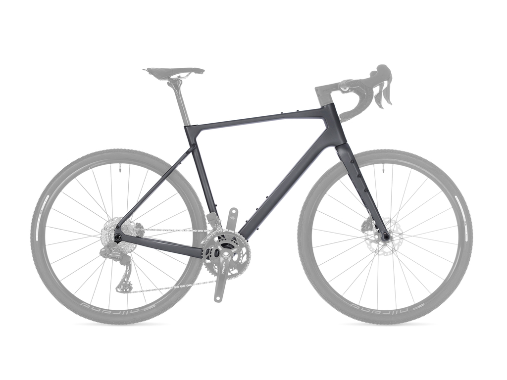 Rám+vidlice Author Guru 3.0 2025, šedá-matná/černá