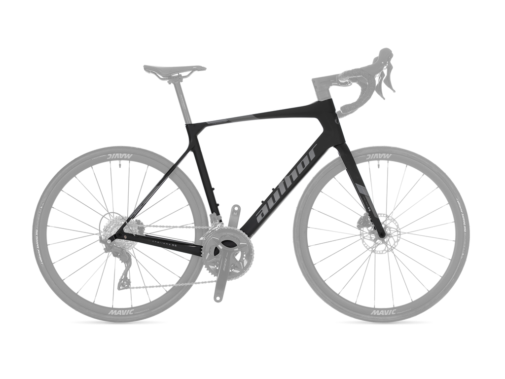 Rám+vidlice Author Charisma 55 2025, černá-matná/stříbrná