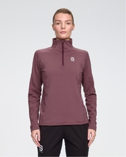 Triko BJ Half zip Grid W wild berry