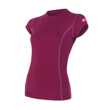 Dámské triko kr.rukáv SENSOR MERINO ACTIVE lilla 