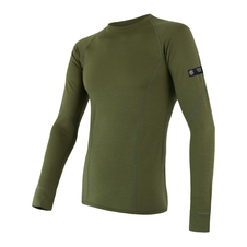 Pánské triko dl.rukáv SENSOR MERINO ACTIVE safari green 
