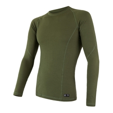 Pánské triko dl.rukáv SENSOR MERINO DF safari green 