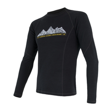 Pánské triko dl.rukáv SENSOR MERINO DF ADVENTURE černá 