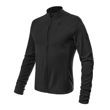Pánská mikina celozip SENSOR MERINO UPPER černá 