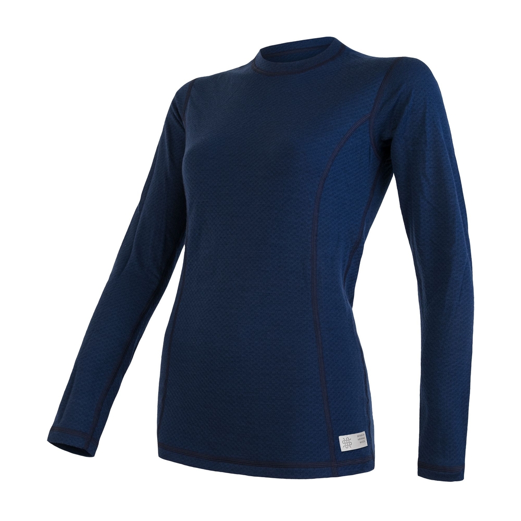 Dámské triko dl.rukáv SENSOR MERINO DF deep blue 