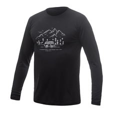 Pánské triko dl.rukáv SENSOR MERINO ACTIVE VAN LIFE černá 
