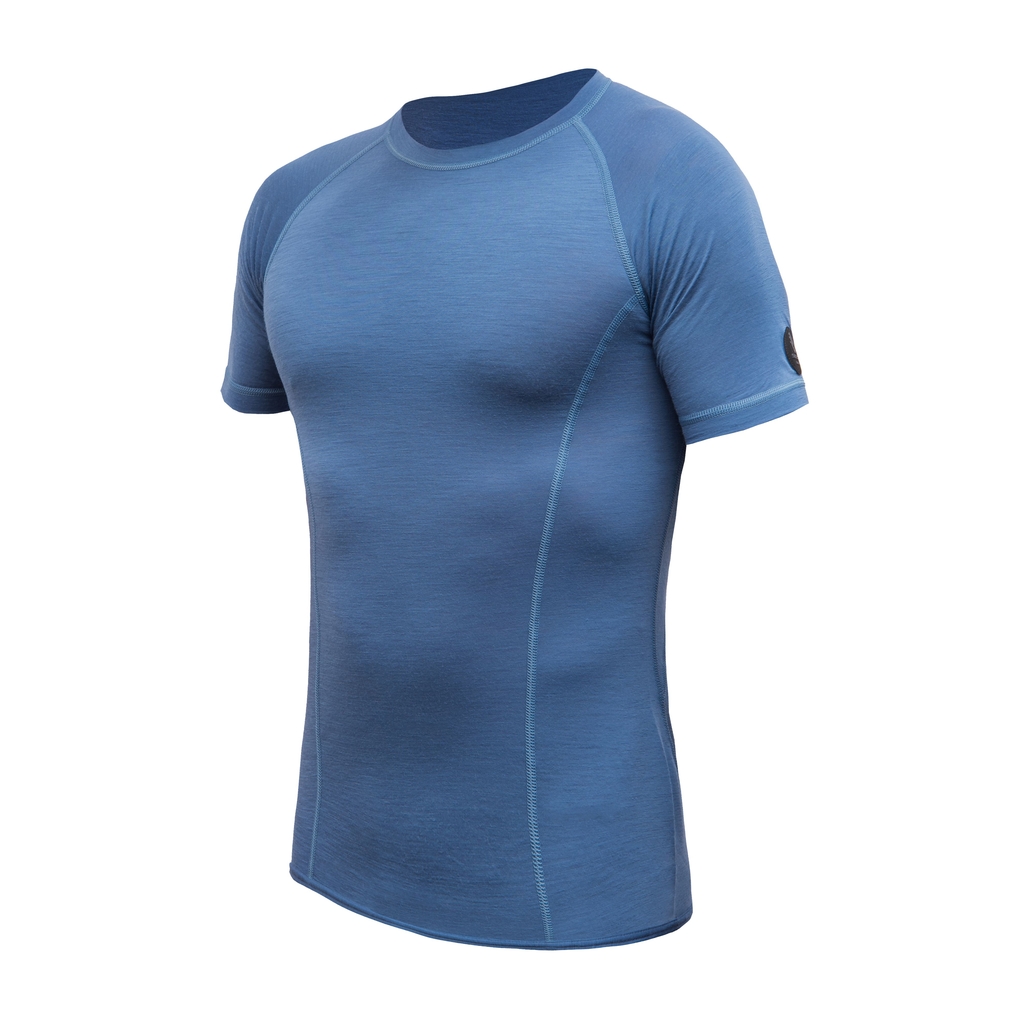 Pánské triko kr.rukáv SENSOR MERINO AIR riviera blue 