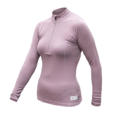 Dámské triko dl.rukáv zip SENSOR MERINO DF mystic violet 