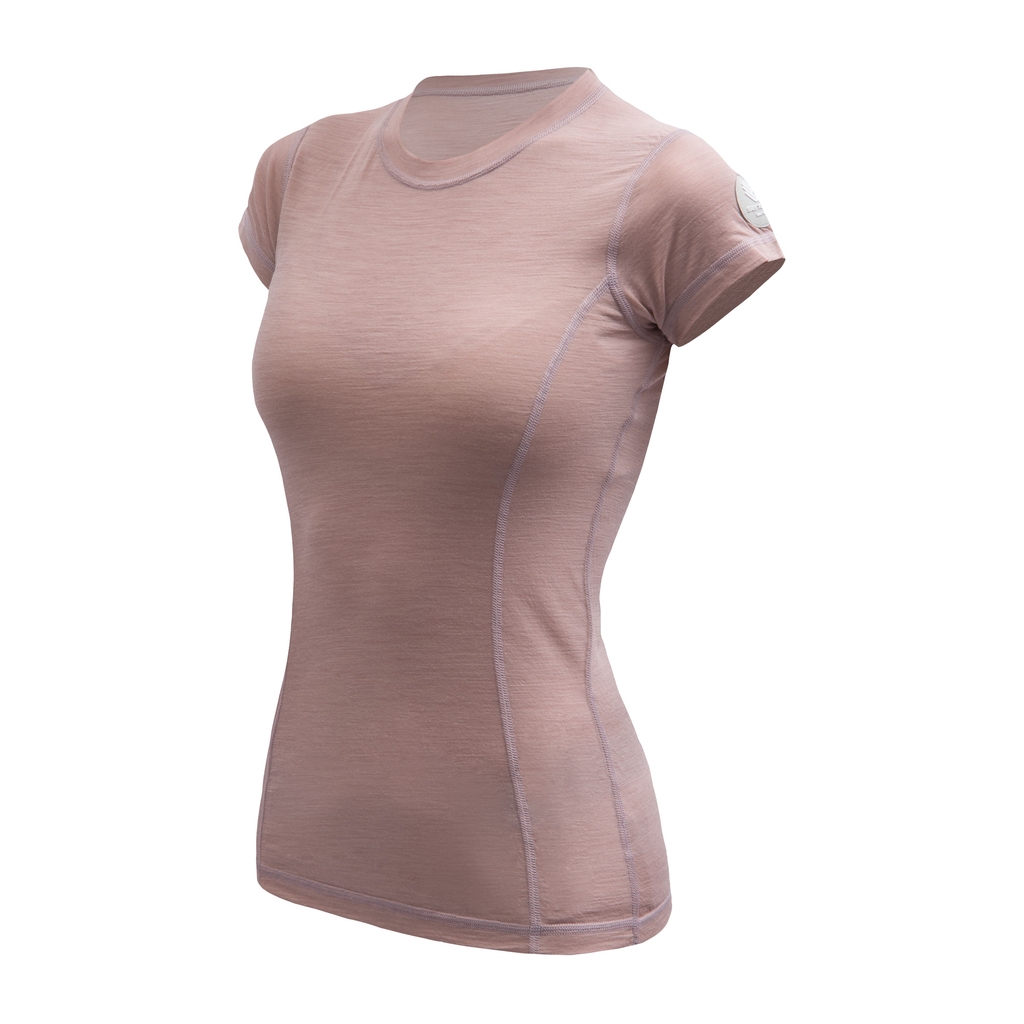 Dámské triko kr.rukáv SENSOR MERINO AIR dusty pink 