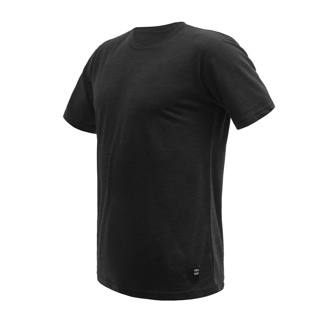 Pánské triko kr.rukáv SENSOR MERINO CORDURA černá 