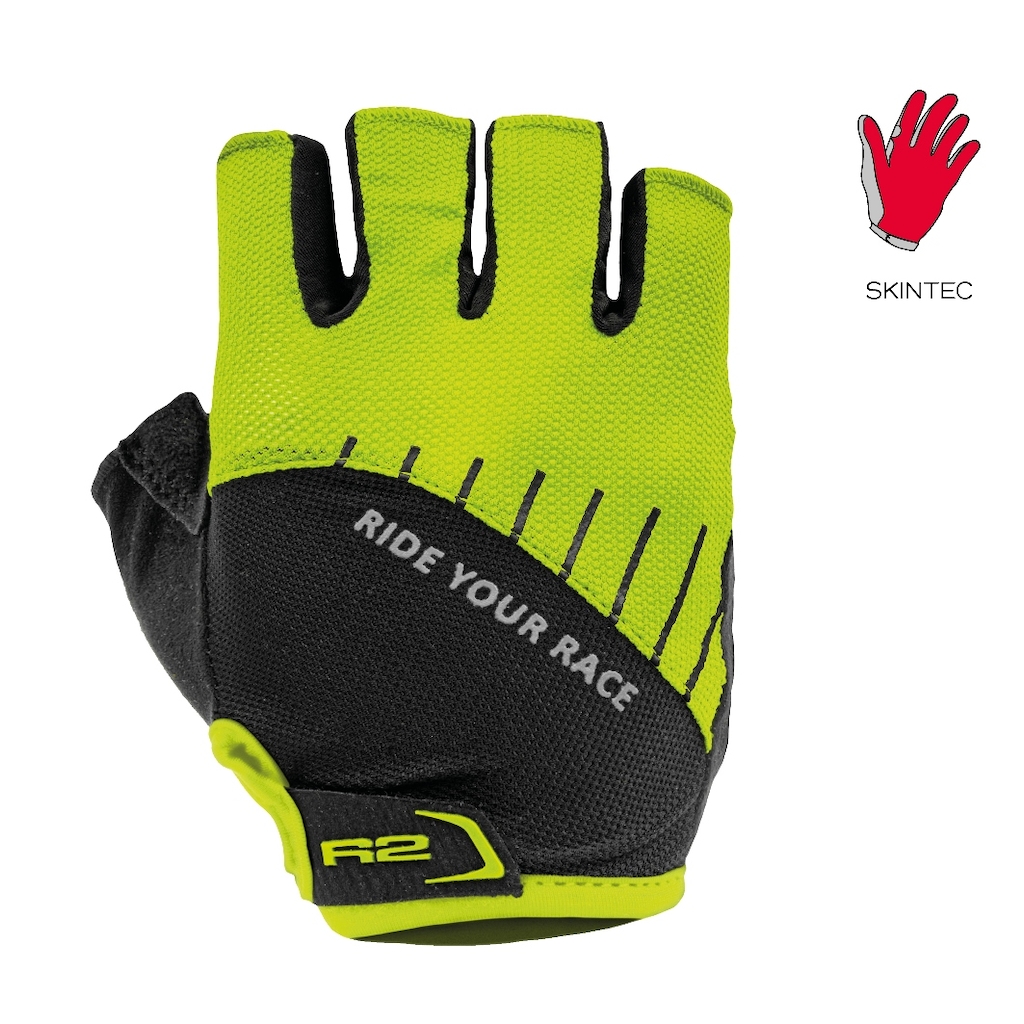 Cyklistické rukavice R2 HOPPY ATR48B-yellow