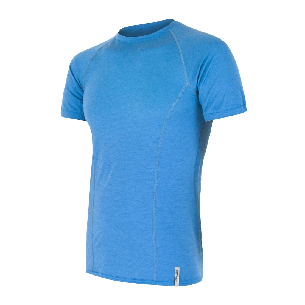 Pánské triko kr.rukáv SENSOR MERINO ACTIVE modrá 