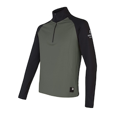 Pánská mikina zip SENSOR COOLMAX THERMO olive green/černá 