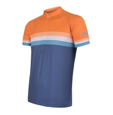 Dres krátký pánský SENSOR SUMMER STRIPE modro/oranžový