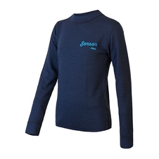 Triko dlouhé dětské SENSOR MERINO DOUBLE FACE deep blue