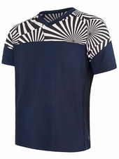 Dres krátký pánský SENSOR HELIUM deep blue/geometry