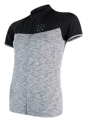 Dres krátký dámský SENSOR CYKLO MOTION zip šedo/černý