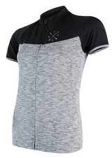 Dres krátký dámský SENSOR CYKLO MOTION zip šedo/černý