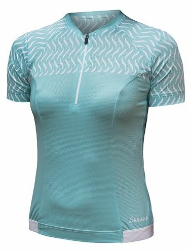 Dres krátký dámský SENSOR CYKLO TOUR mint wave