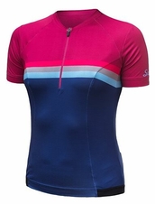 Dres krátký dámský SENSOR CYKLO TOUR lilla stripes