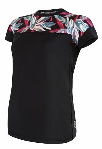 Dres krátký dámský SENSOR HELIUM černý/leaves