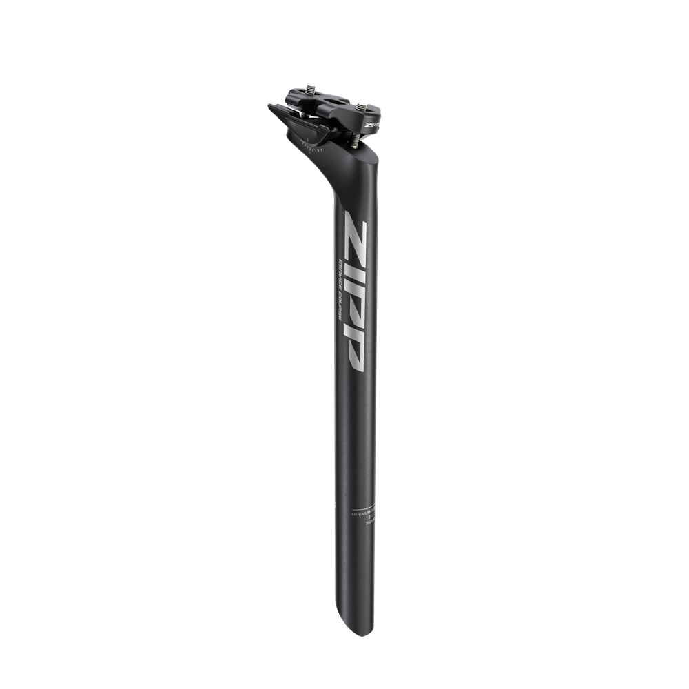 Sedlovka ZIPP Service Course, 350mm/20mm offset, černá s leptaným logem